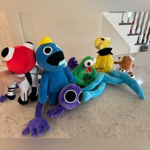 Rainbow friends characters from 1 & 2